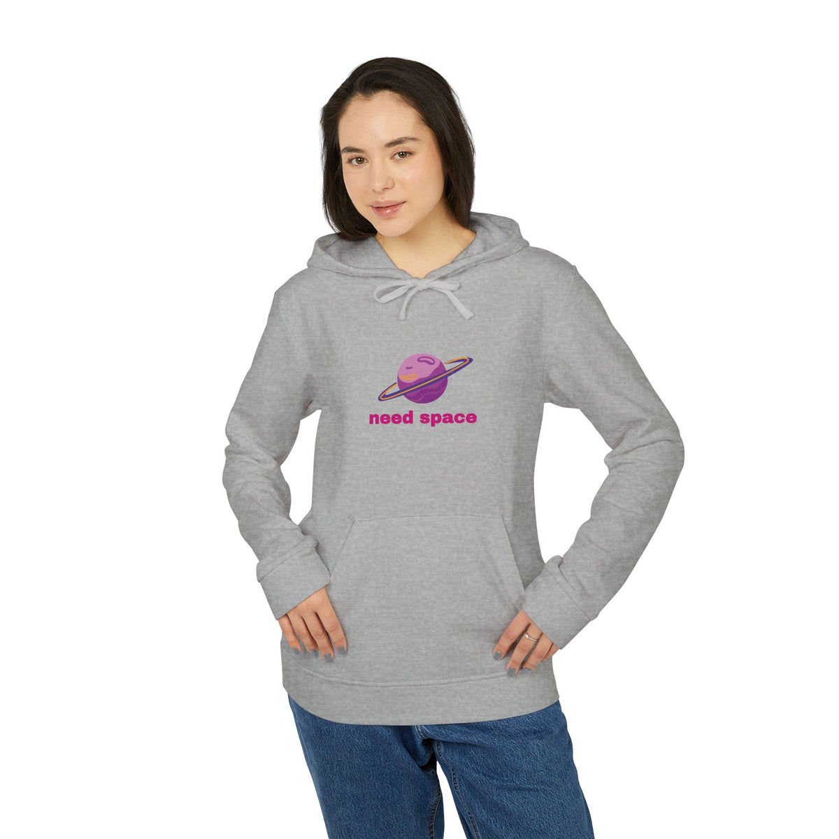 need space adidas Unisex Fleece Hoodie
