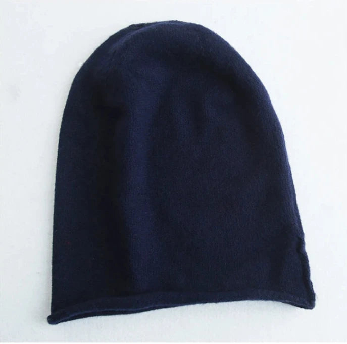 Cashmere and Wool Blend Warm Slouchy Beanie Hat