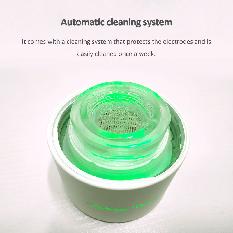 Powerful Antioxidant: SPE & Amp; PEM Hydrogen Water Generator - 380ML Glass Water Bottle