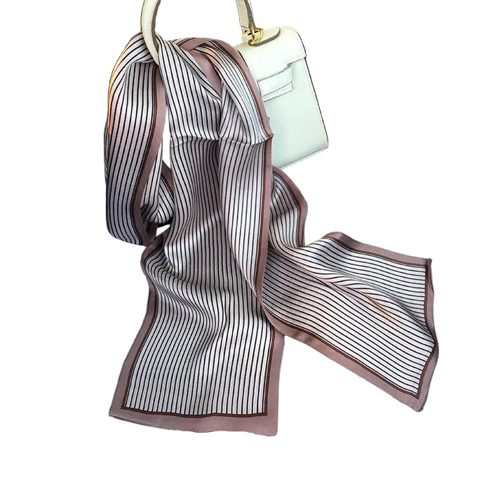100% Premium Mulberry Silk Two-ayers Reversible Chic Scarves