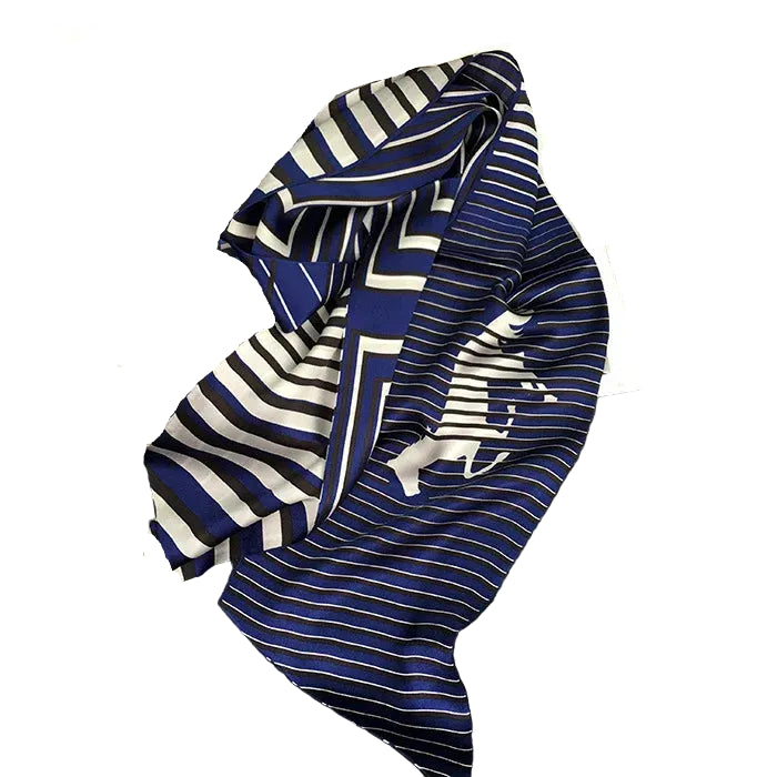 100% Premium Mulberry Silk Two-ayers Reversible Chic Scarves