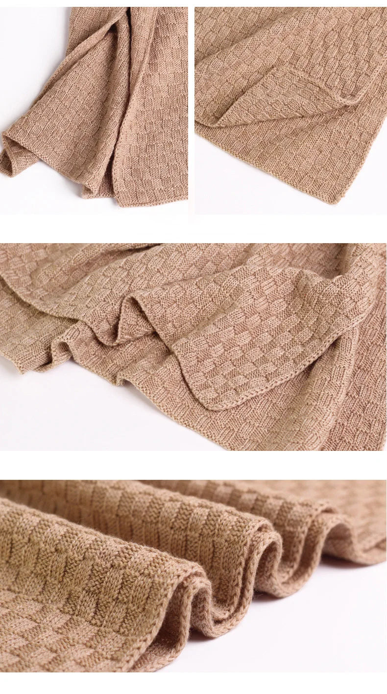 Premium Silk-Cashmere Textured Fall and Winter Scarf