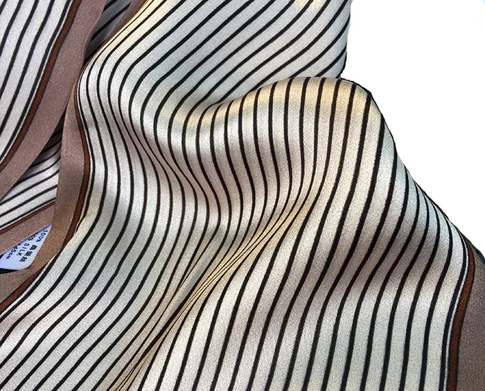100% Premium Mulberry Silk Two-ayers Reversible Chic Scarves