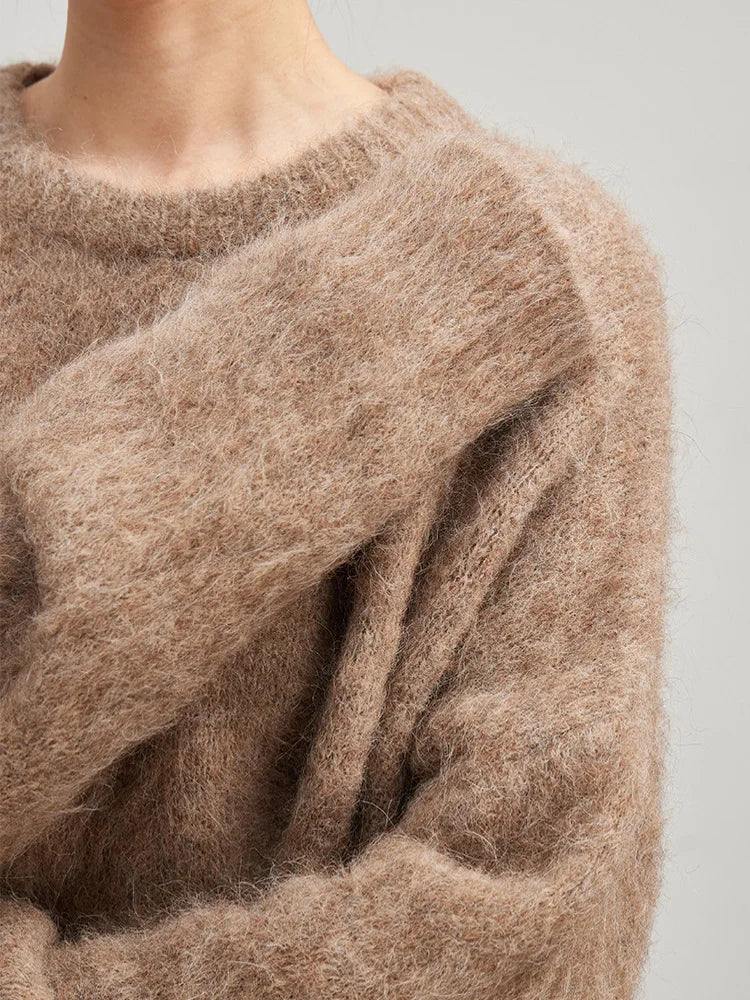 Super Warm Oversize Alpaca Wool Women's Sweater