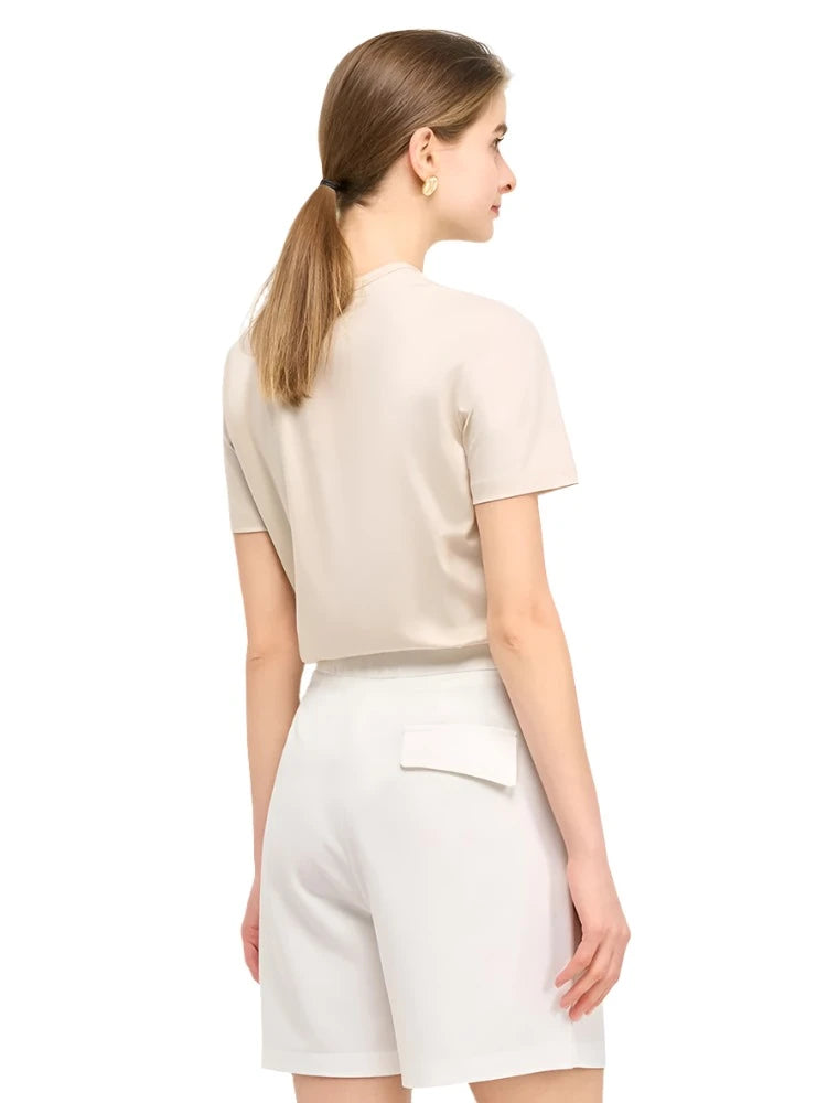 Silk-Cotton-Modal Blend Premium Women's T-Shirt