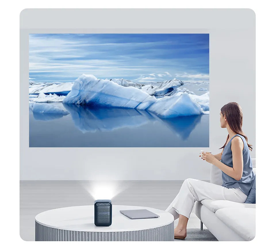 Premium AI Integrated 1080p Full Hd Android 9.0 Mini Wifi Portable Home Smart Projector Theater