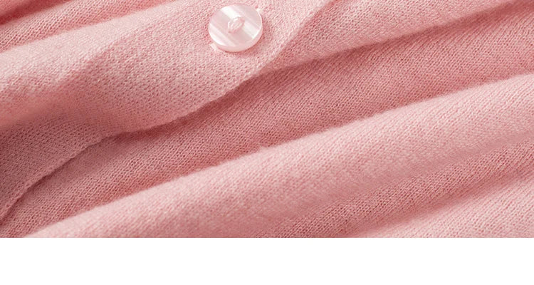 100% Premium Sheep Wool Lightweight Cardigan For Women