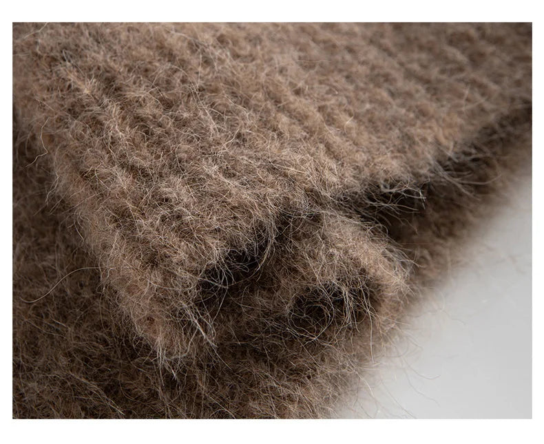 Super Warm Oversize Alpaca Wool Women's Sweater