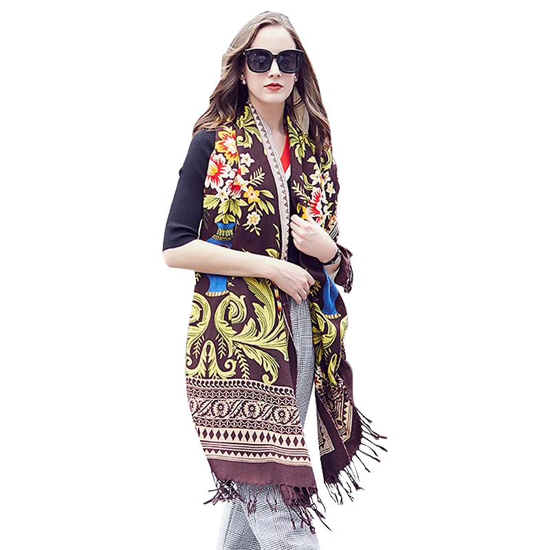 100% Fine Merino Wool Elegant Attractive Soft Warm Women Shawl/Scarf
