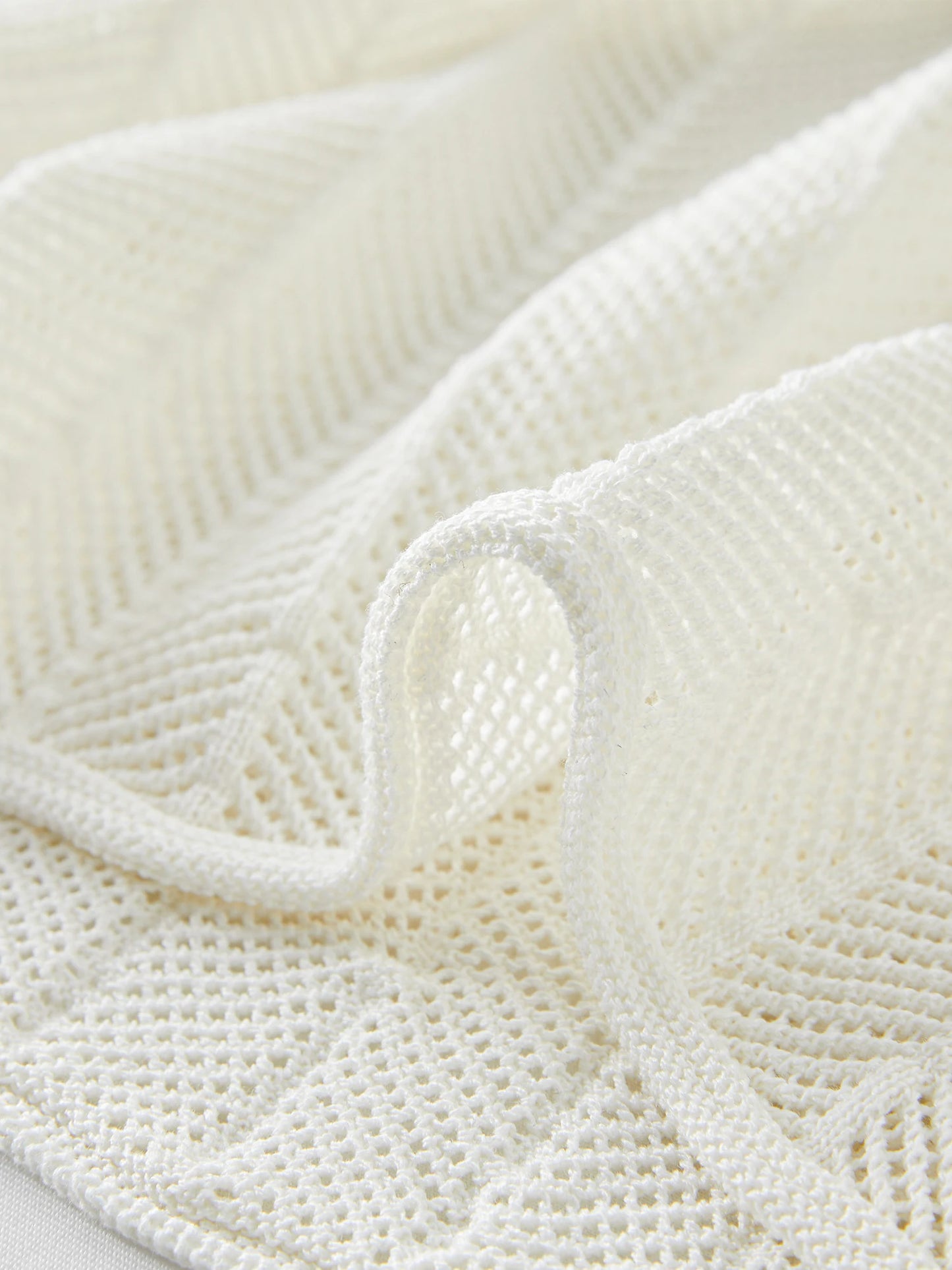 Elegant Hand-Crafted Hollow-Out Cotton Blend Sleeveless Summer Dress