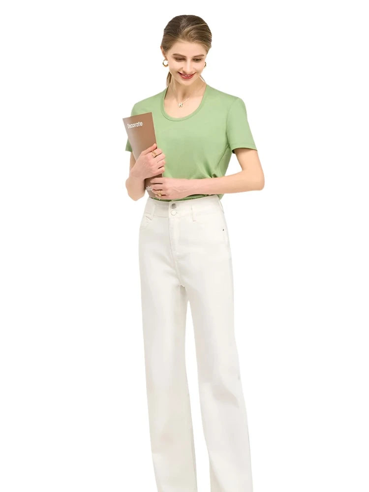 Silk-Cotton-Modal Blend Premium Women's T-Shirt