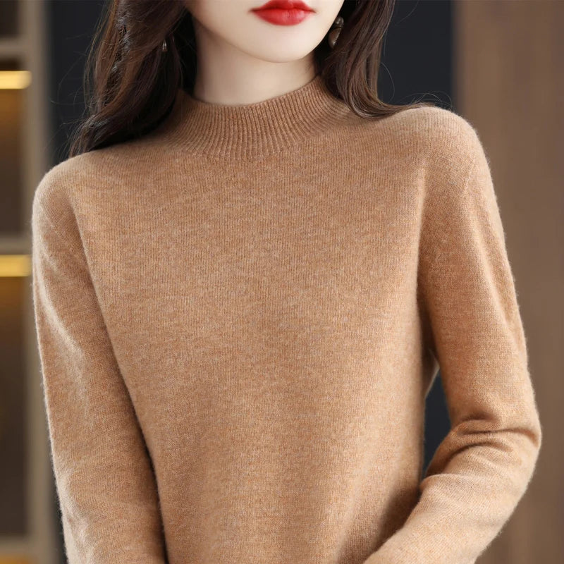 100% Australian Merino Wool Classic Warm Women's Sweater