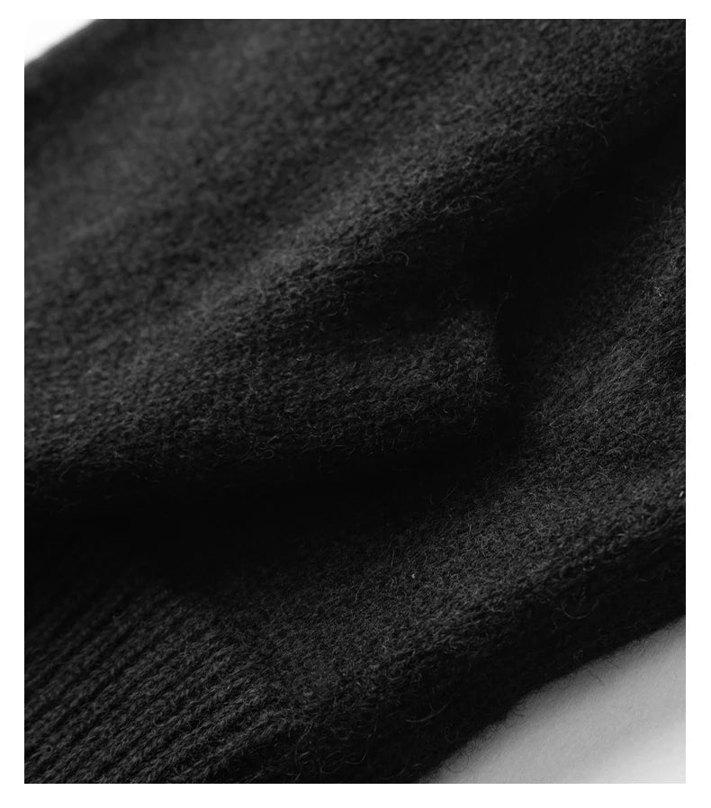 100% Premium Goat Cashmere Handmade Fingerless Gloves