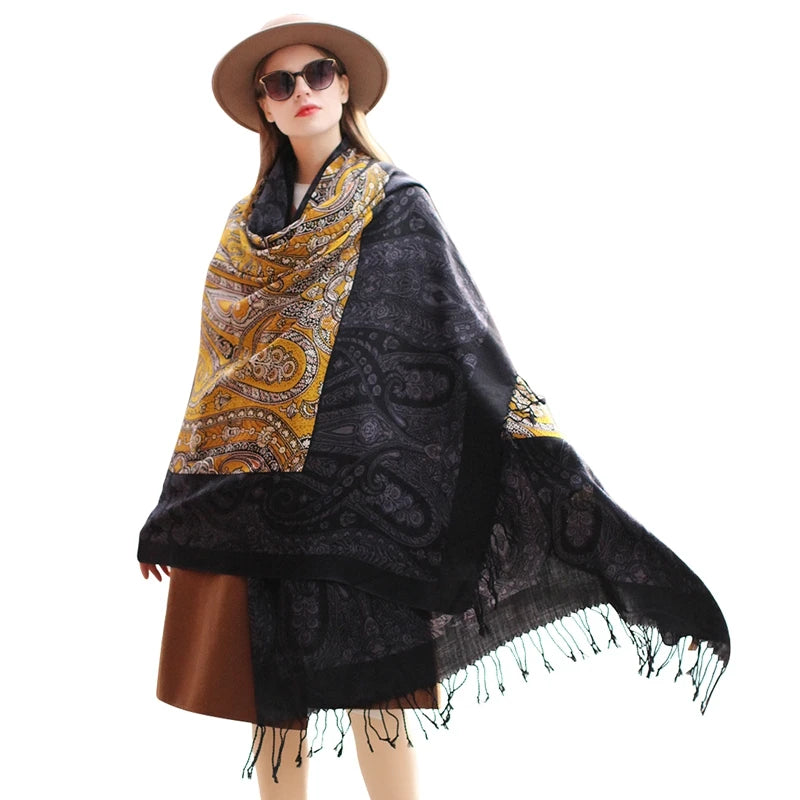 100% Fine Merino Wool Elegant Attractive Soft Warm Women Shawl/Scarf