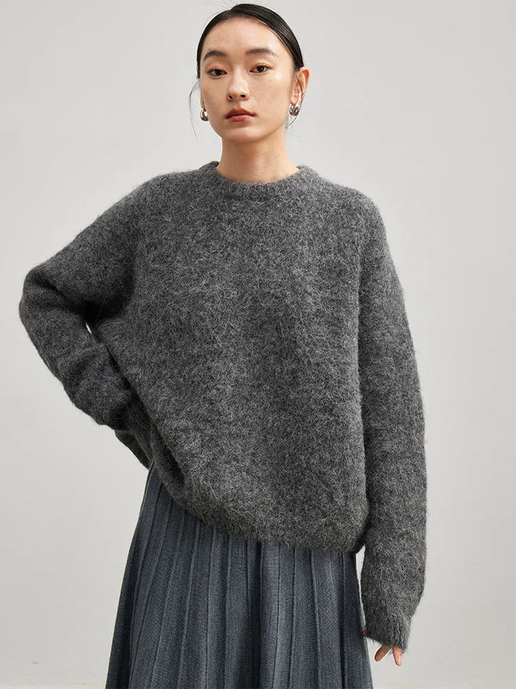 Super Warm Oversize Alpaca Wool Women's Sweater