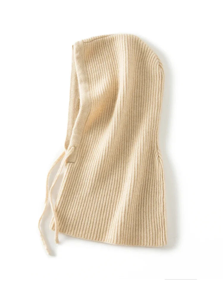 Premium 65%Wool, 35% Cashmere Unisex Winter Neck Warm Balaclava