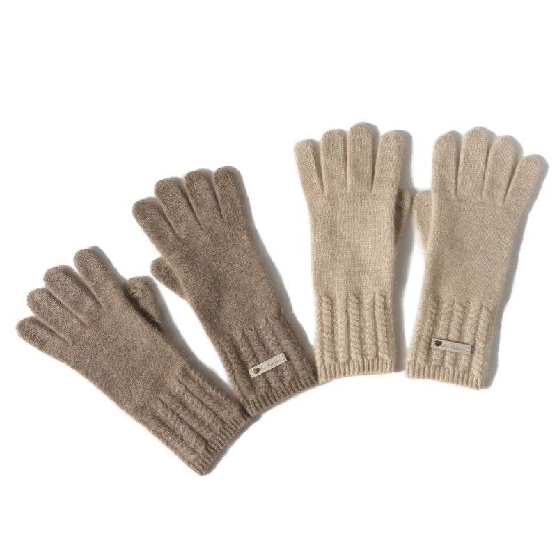100% Premium Cashmere Classic Touchscreen Gloves