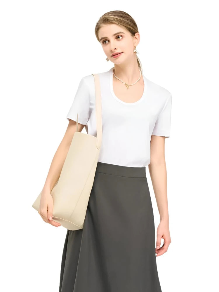 Silk-Cotton-Modal Blend Premium Women's T-Shirt