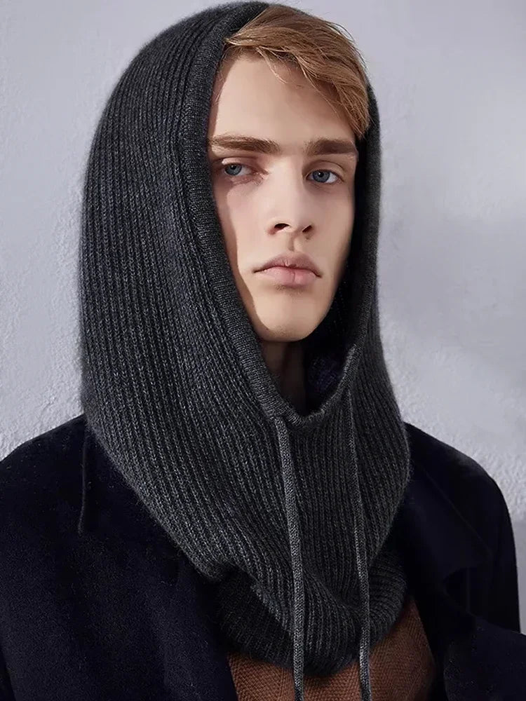 Premium 65%Wool, 35% Cashmere Unisex Winter Neck Warm Balaclava