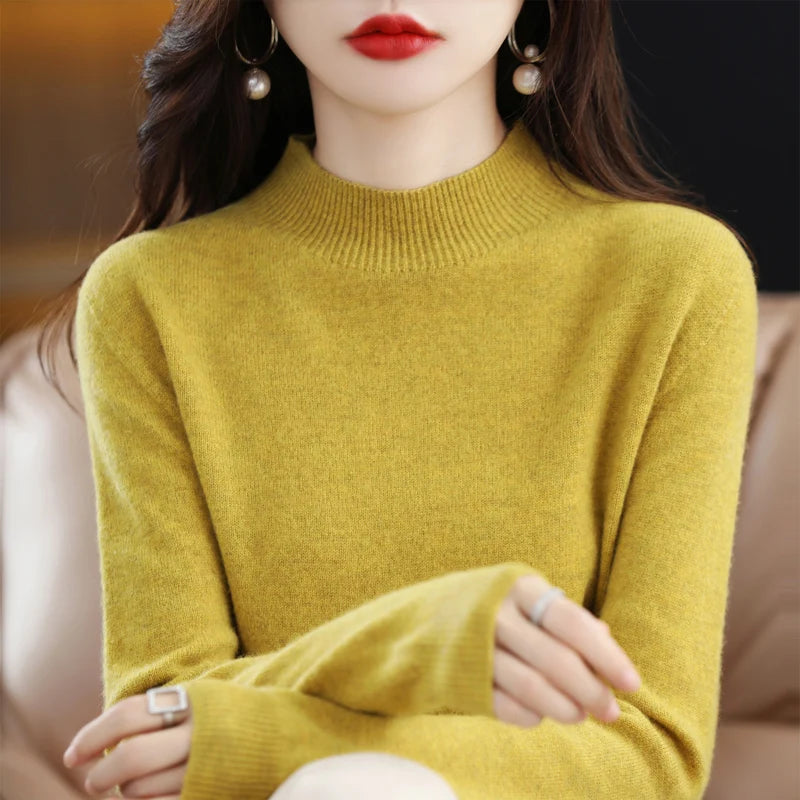 100% Australian Merino Wool Classic Warm Women's Sweater