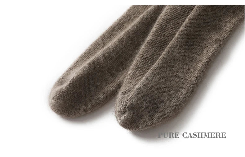 100% Pure Cashmere Luxurious Non-Slip Lounge Socks For Women