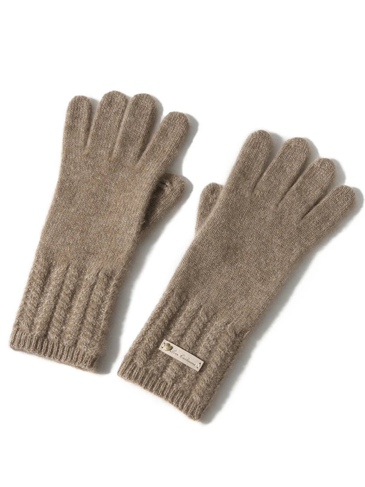 100% Premium Cashmere Classic Touchscreen Gloves