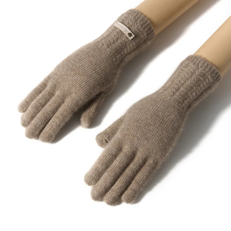 100% Premium Cashmere Classic Touchscreen Gloves