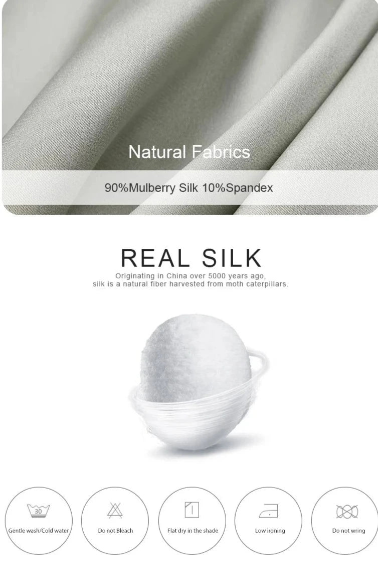 19 mm Premium Mulberry Silk Elegant Shirring Front Women's Shirt