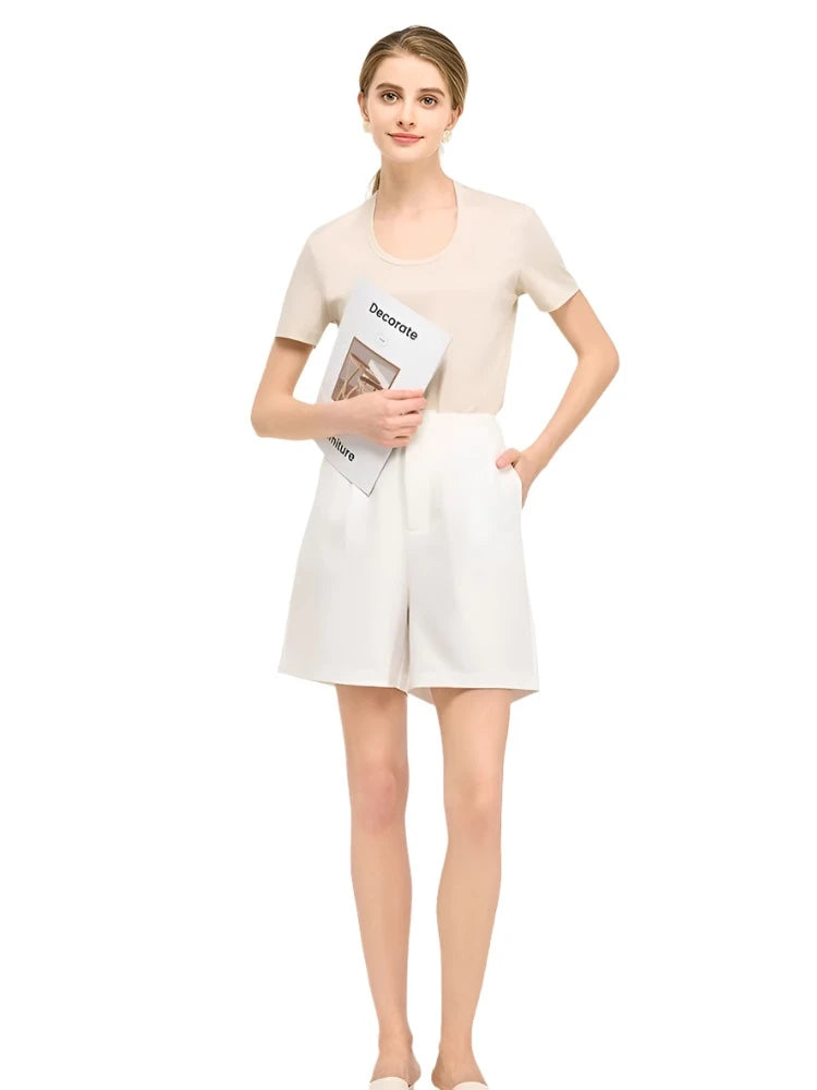 Silk-Cotton-Modal Blend Premium Women's T-Shirt