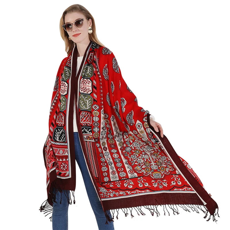 100% Fine Merino Wool Elegant Attractive Soft Warm Women Shawl/Scarf