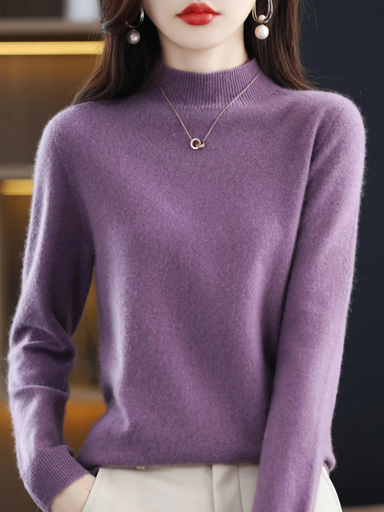 100% Australian Merino Wool Classic Warm Women's Sweater