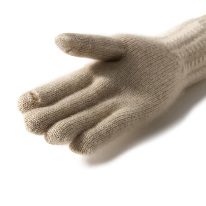 100% Premium Cashmere Classic Touchscreen Gloves