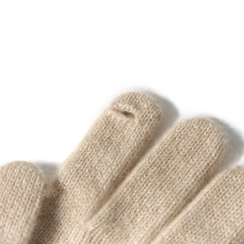 100% Premium Cashmere Classic Touchscreen Gloves