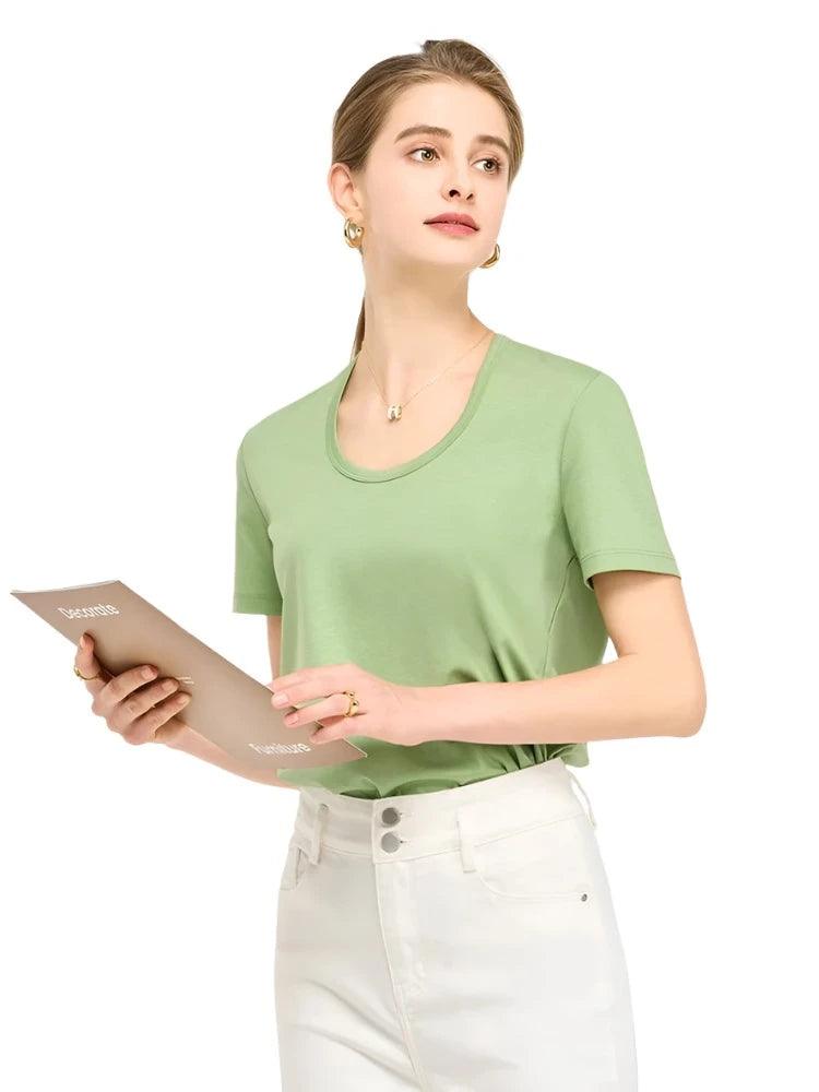 Silk-Cotton-Modal Blend Premium Women's T-Shirt