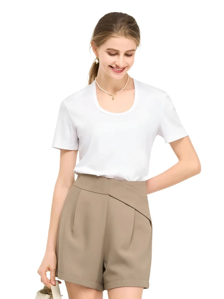 Silk-Cotton-Modal Blend Premium Women's T-Shirt