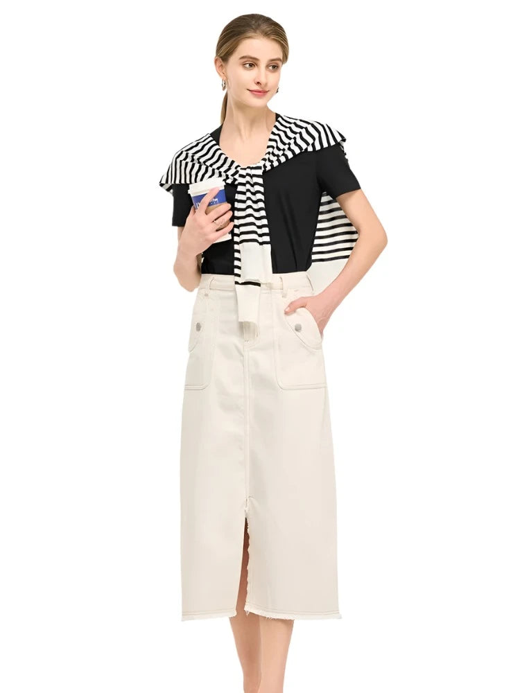 Silk-Cotton-Modal Blend Premium Women's T-Shirt