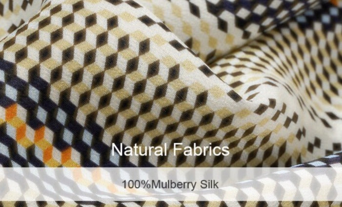 100% Premium Mulberry Silk Stripe Printed Women Shirt