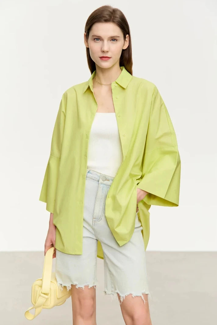 100% Premium Cotton Oversize Chic Shirt