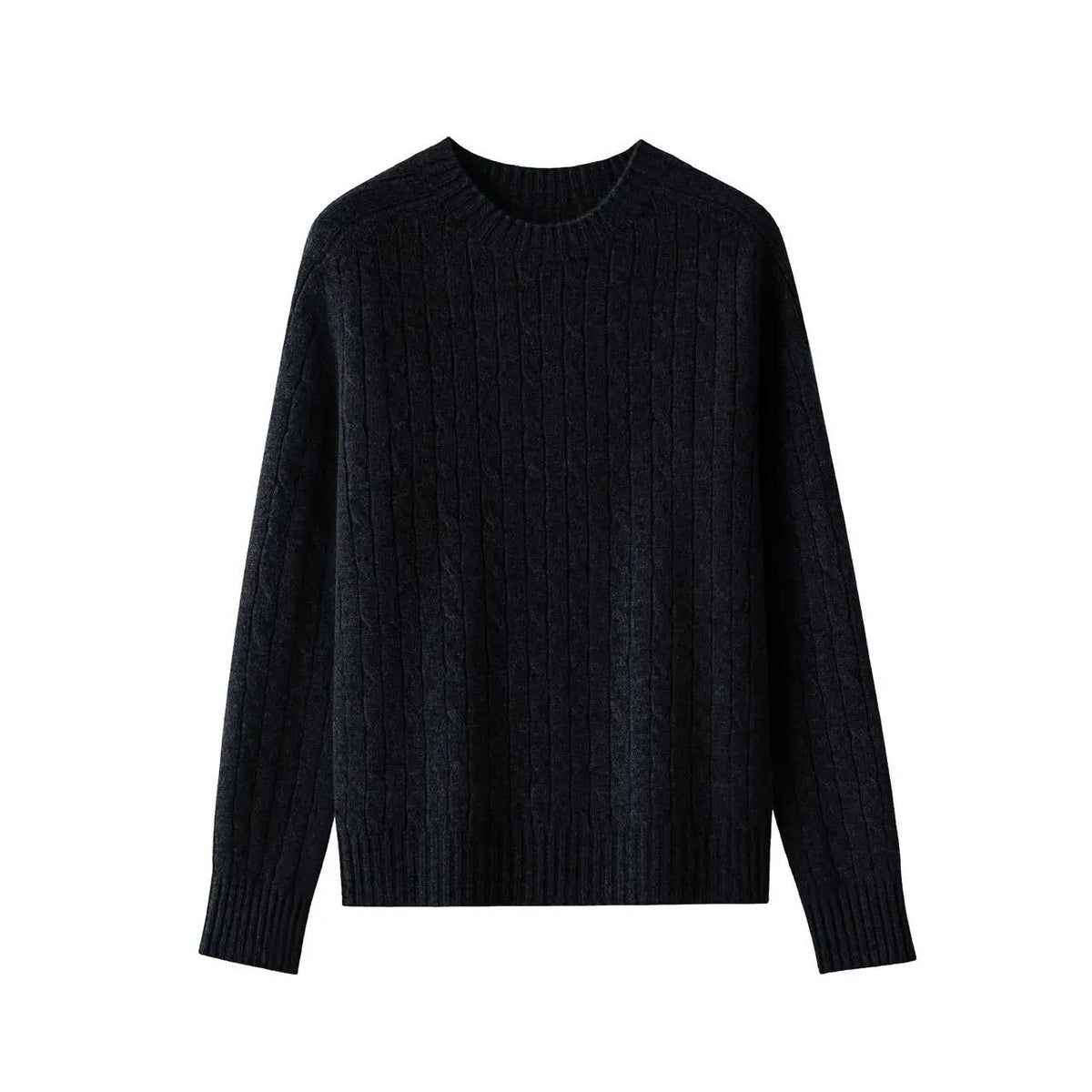 A wool-cashmere black sweater