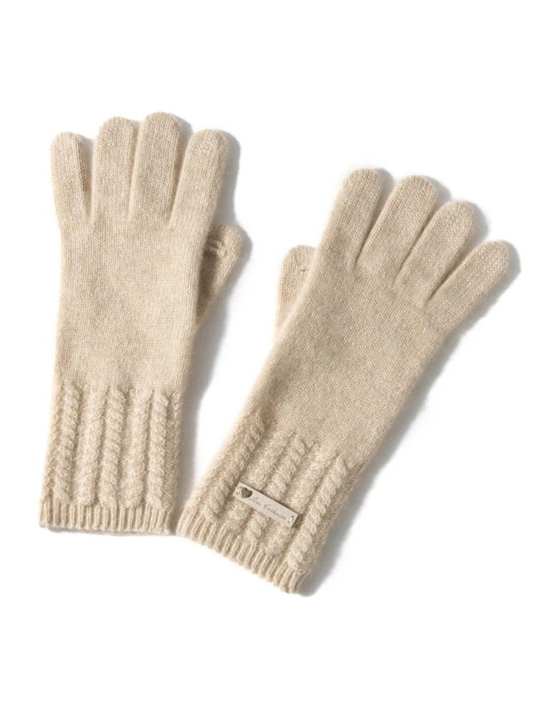 100% Premium Cashmere Classic Touchscreen Gloves