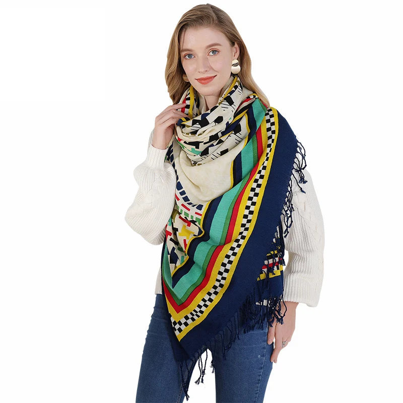100% Fine Merino Wool Elegant Attractive Soft Warm Women Shawl/Scarf