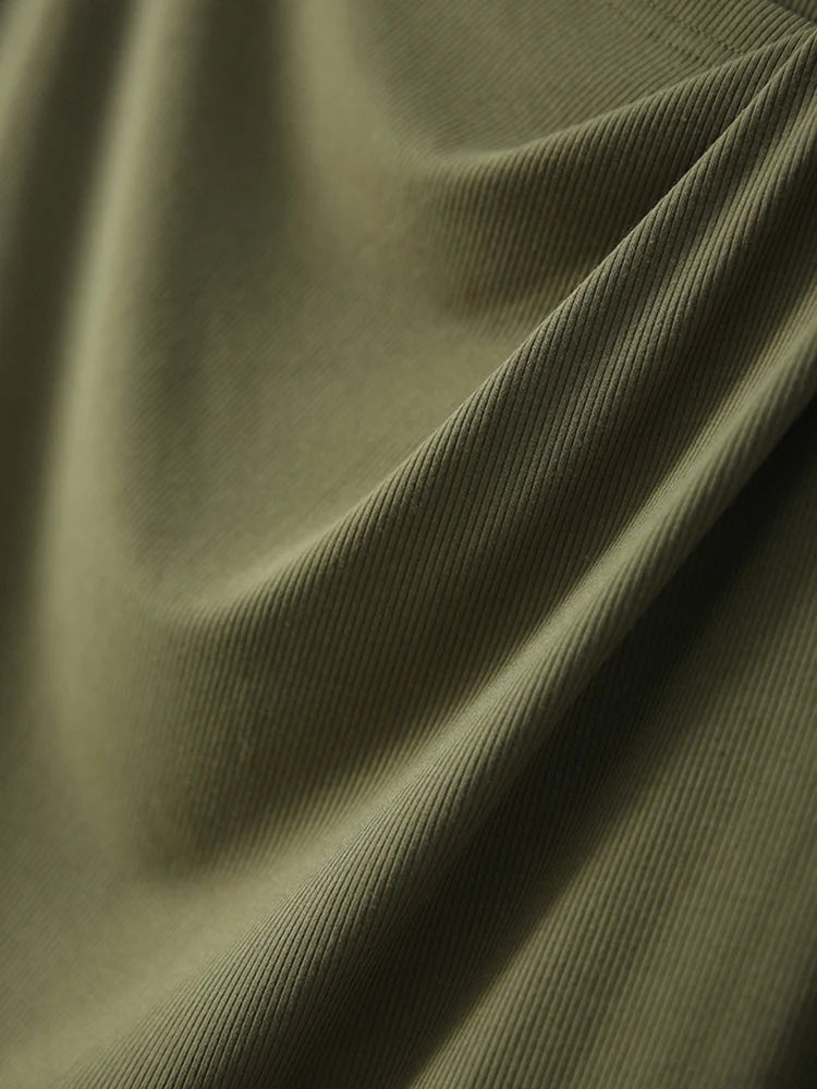 Mulberry Silk Blend Skew Collar Solid T-Shirt for Women