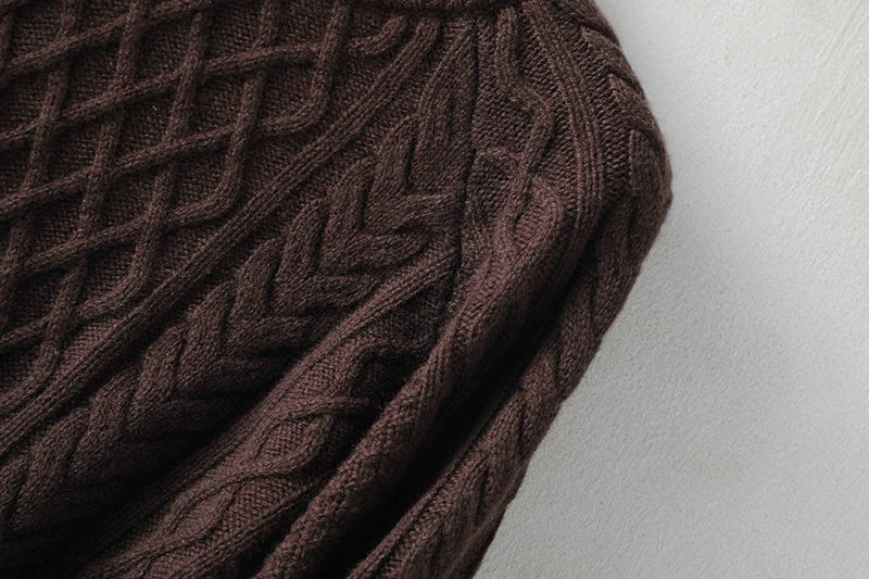 100% Premium Australian Merino Wool Diamond Knit Crew Neck Sweater