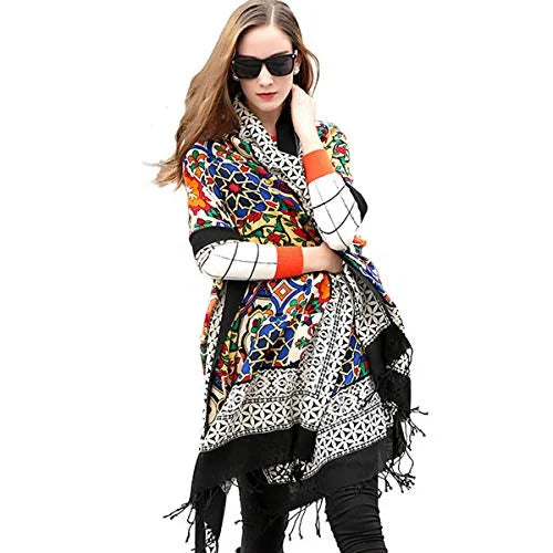 100% Fine Merino Wool Elegant Attractive Soft Warm Women Shawl/Scarf