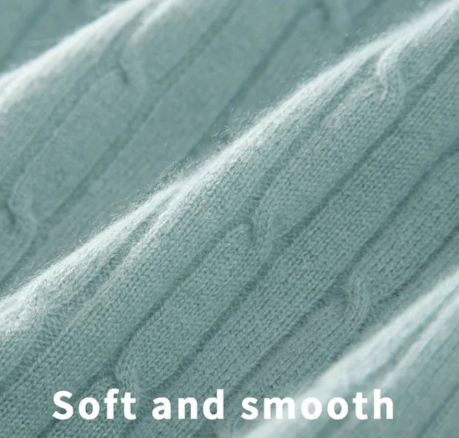 100% Cashmere Short-Sleeve Crewneck Sweater