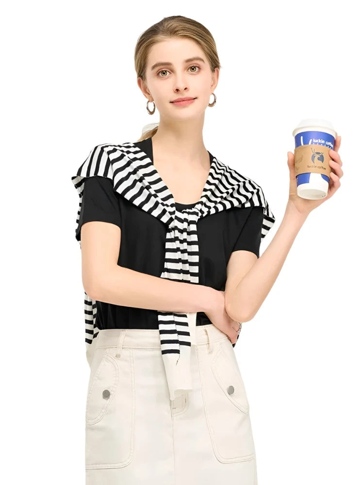 Silk-Cotton-Modal Blend Premium Women's T-Shirt