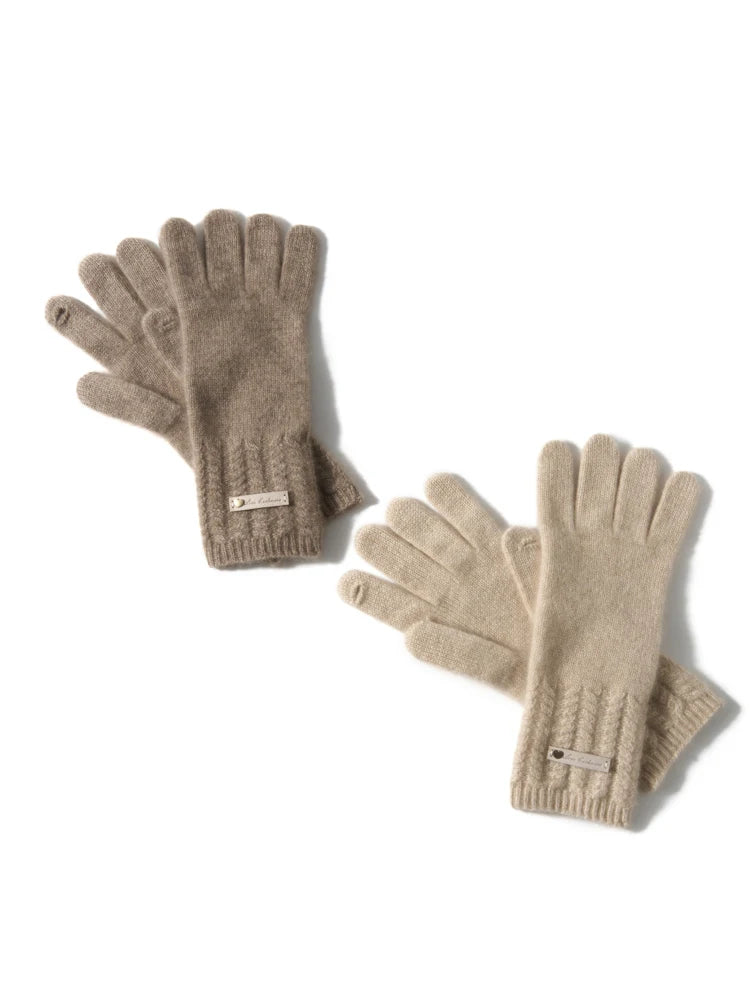 100% Premium Cashmere Classic Touchscreen Gloves