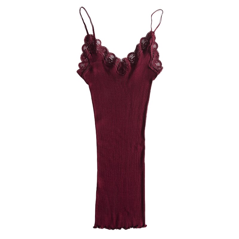 Pure Silk Cotton Blend Lace Camisole