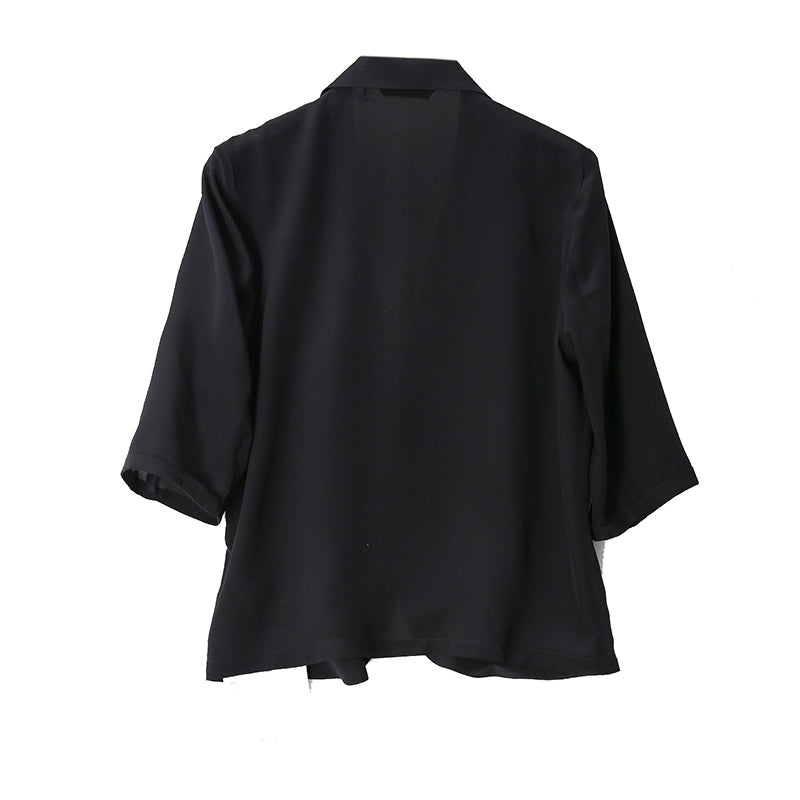 100% Mulberry Silk Solid Women Blazer