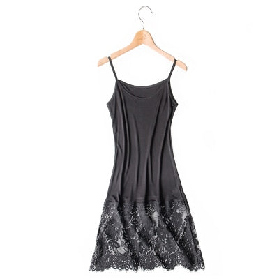 Mulberry Silk Blend Lace Slip Dress